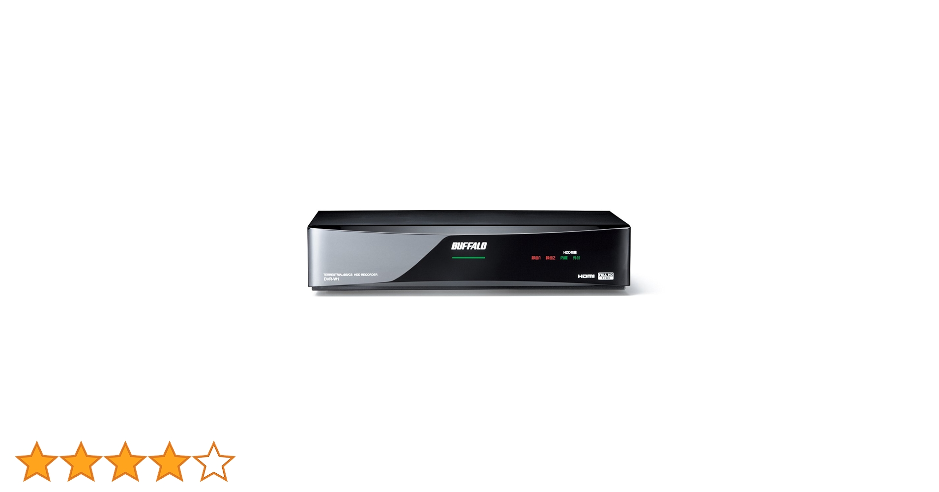 BUFFALO HDDレコーダー DVR-W1V2/1.0T Amazon | BUFFALO Wチューナー 地上・BS・CSデジタル HDD
